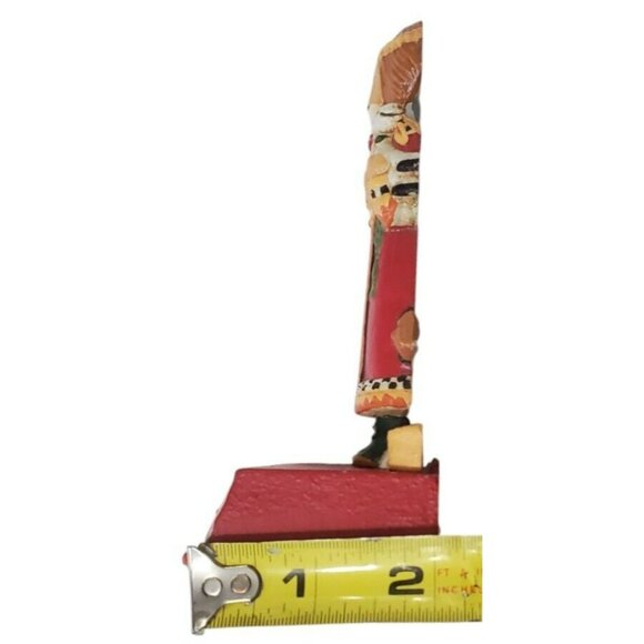 VTG Mary Engelbreit Cast Iron Christmas Stocking Hanger Lion Lamb PEACE 0N EARTH - Picture 11 of 13